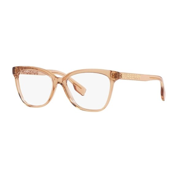NEW BURBERRY EYEGLASSES TRANSPARENT BROWN WOMEN EYEWEAR BURBERRY BE2364F 3779 - Picture 1 of 3